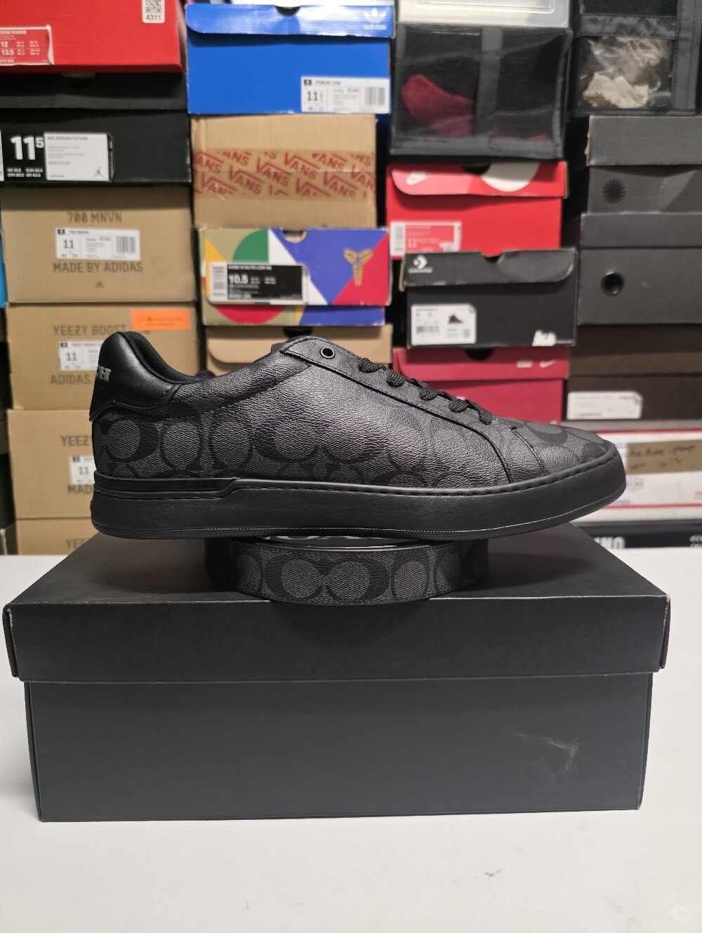 COACH CLP SIG LW TP Signature Canvas 'Charcoal/Black' US 12 D W/  Belt (34 - 40)